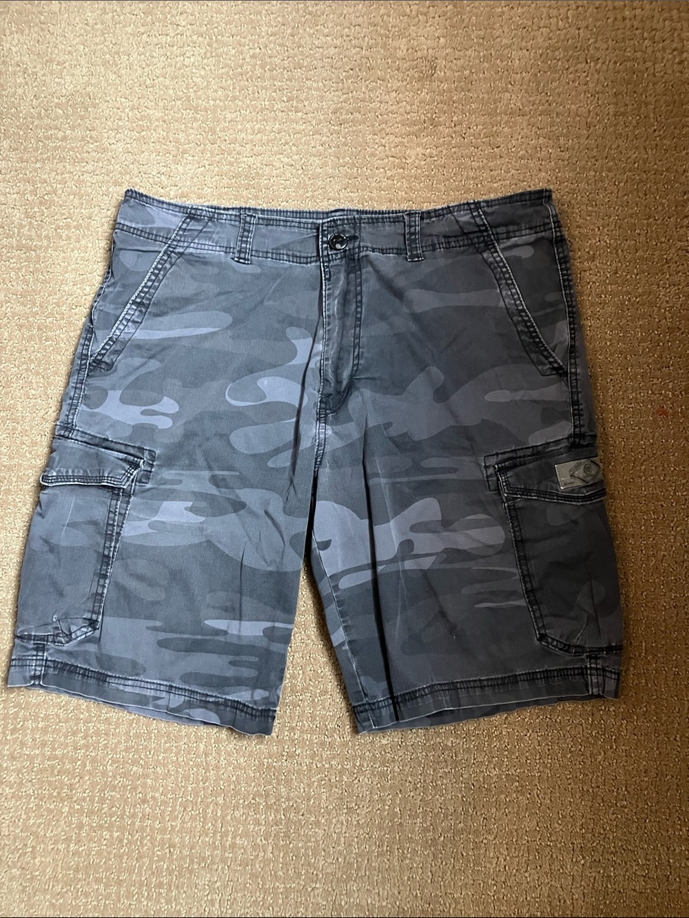 UNIONBAY Gray Camo Cargo Shorts